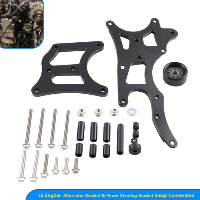 LS Truck engine swap Alternator & Power Steering Bracket 12554030 for Chevrolet LQ4 LQ9 LY5 4.8L 5.