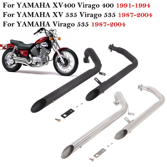 For YAMAHA XV 535 Vago 535 1987 - 2004 For YAMAHA XV400 Virago 400 1991 - 2004 Motorcycle Exhaust E