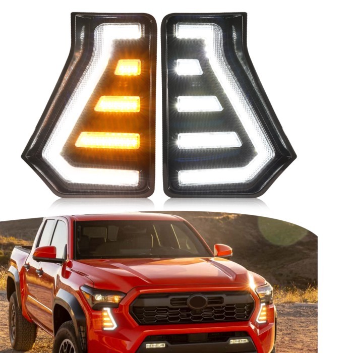 Front Daytime Lights For Toyota Tacoma 2024 2025 2026 Fog Lights DRL daytime running lights