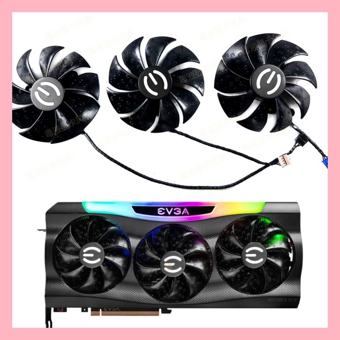 EVGA RTX3070 3070ti 3080ti 3090 FTW3 พัดลมระบายความร้อนการ์ดกราฟิก