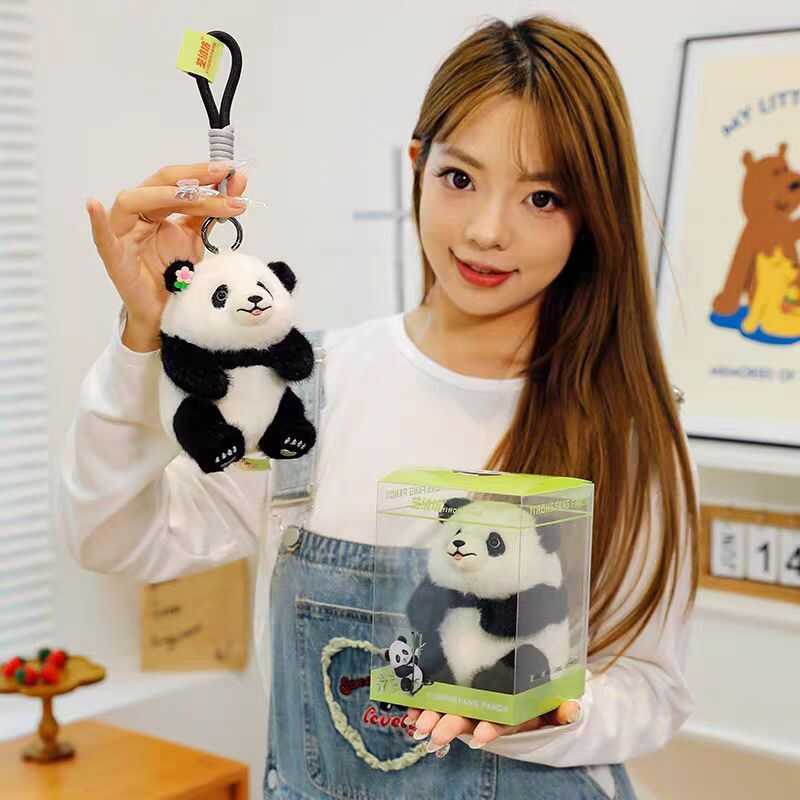 ของแท้ Han Han Han Panda จี้ Big Panda Qizai Huahua Han Han Han ตุ๊กตาตุ๊กตา Fubao ของขวัญวันเกิด