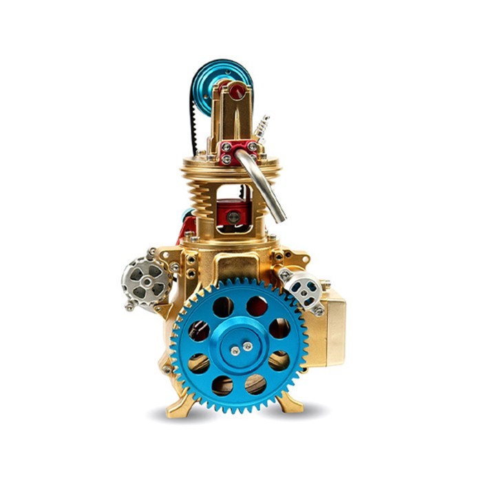 V8 Single-cylinder All-metal Assembly Mini Car Engine Physical Model Toy Scientific Experiment Kit