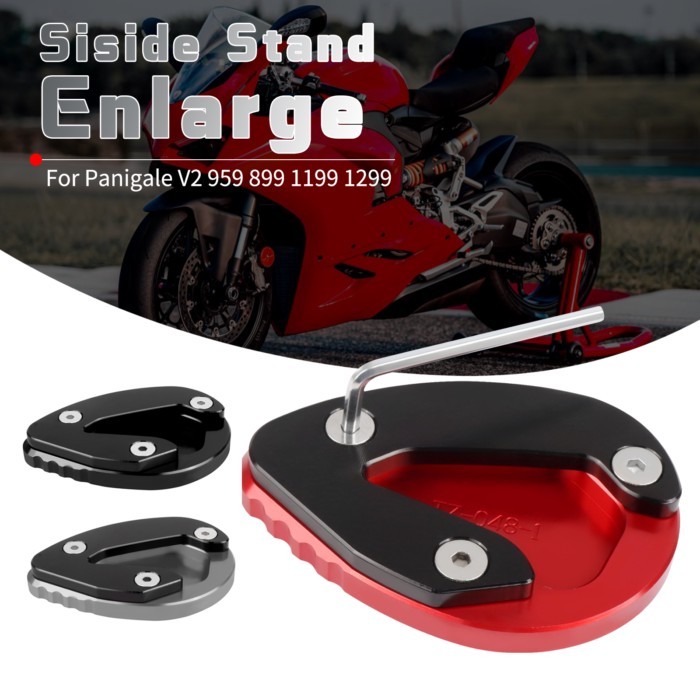 Panigale V2 CNC Kickstand For Ducati Panigale 899 959 1199 R S 1299 R FE/S Foot Side Stand Extensio
