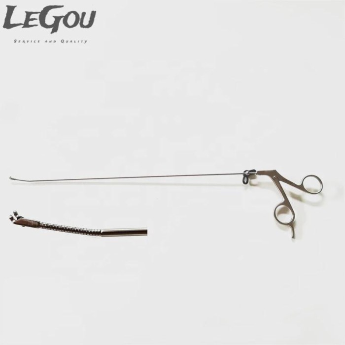 Spine instrument set transforaminal endoscope interlaminar spine endoscope flexible biopsy forceps