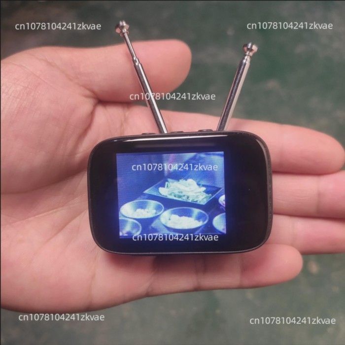 Retro Mini Touch Screen TV Television Watch Dollhouse Scene Model Miniature TV Model Toys Kitchen F