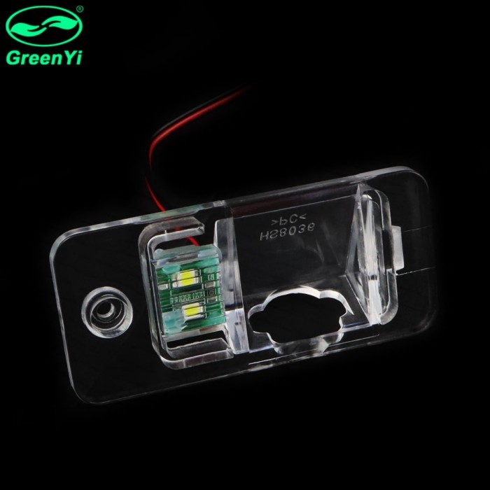 GreenYi Vehicle Rear View Camera Installation Bracket License Plate Lights for Audi Q7 S8 A6L A4 A3