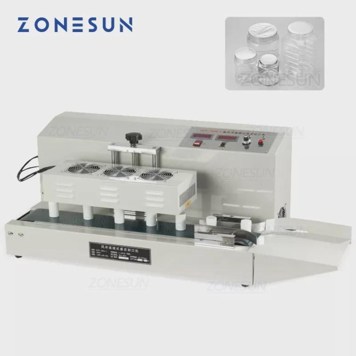 ZONESUN Transistor Air-Cooling Electromagnetic Continuous Induction Sealing Machine Sealer Machine