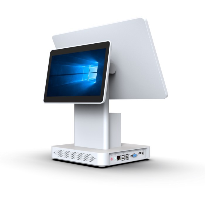 WD18 Windows POS Terminal Dual Display with Integrated Thermal Printer for Stores