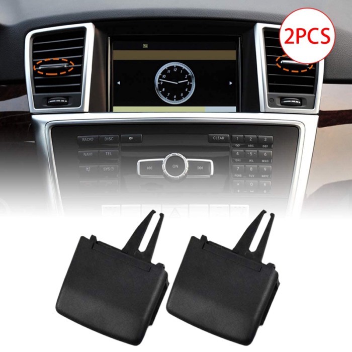 2X For Mercedes Benz Front Center Air Vent Tabs , Row Air Grille Tabs Clip Repair For W166 X166 Gl