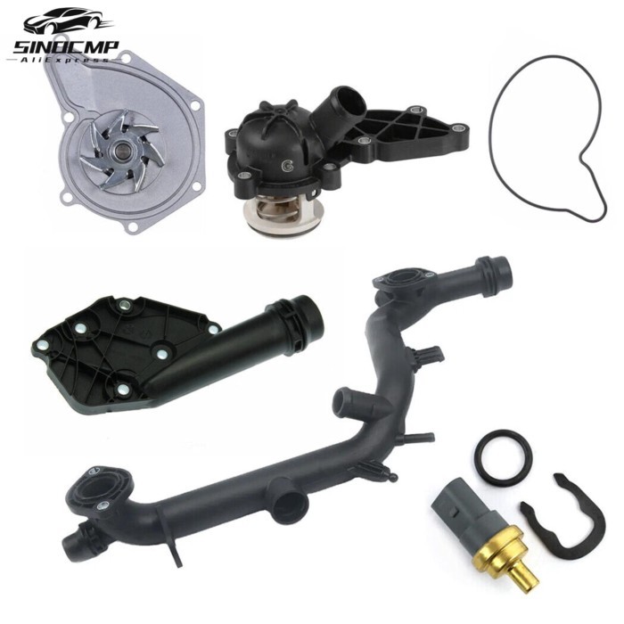 1Set Cooling System Kit 06E121018B 06E121111M 06E121168B 06E121045J For Audi A4 Quattro A5 Quattro
