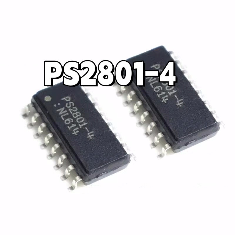 ยี่ห้อใหม่ PS2801-4 PS2801C-4 Patch SOP16 สี่ช่อง Optocoupler
