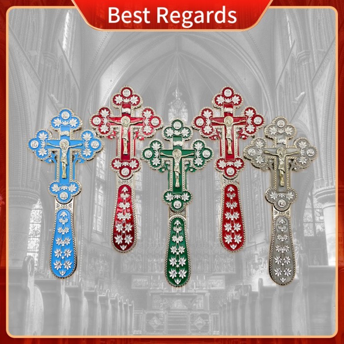 Best Regards 2021 Orthodox Blessing Cross Church Decoration Orthodox Cross Cross Ornament Catholic