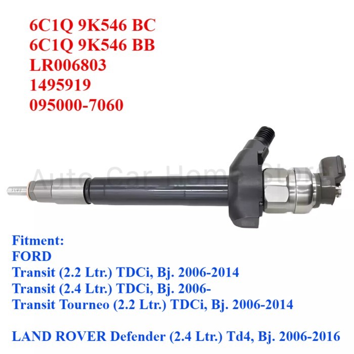 6C1Q9K546BC New Diesel Injector Nozzle For Ford Transit 2.2L 2.4 TDCi Land Rover Defender 2.4 TD4 2