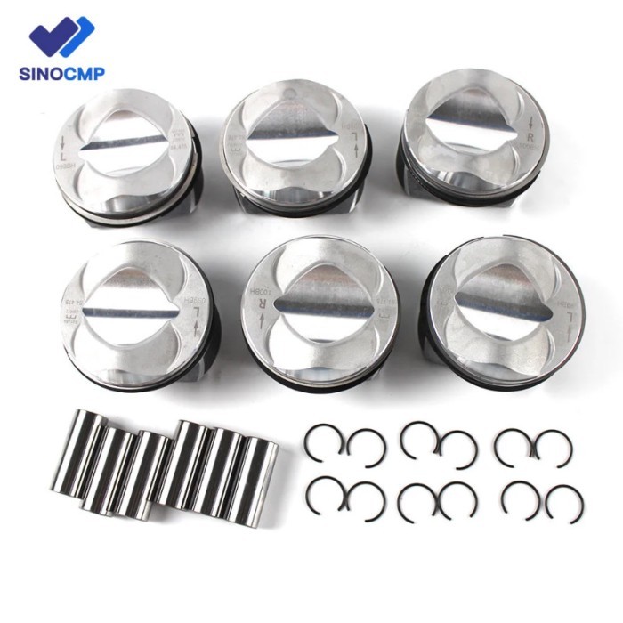 06E107065CF Piston & Piston Rings Set ( Piston Pin 21mm ) Φ 84.5 mm STD for Audi A6 A7 A8 2,8 FSI V