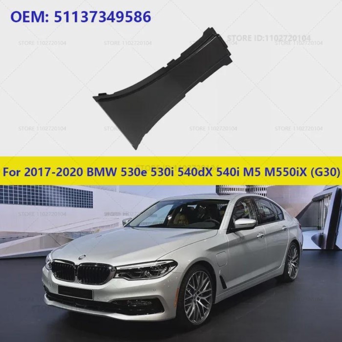 For 2017-2020 BMW 530e 530eX 530i 530iX 540dX 540i 540iX M5 M550iX (G30) Front Bumper Grill Holder