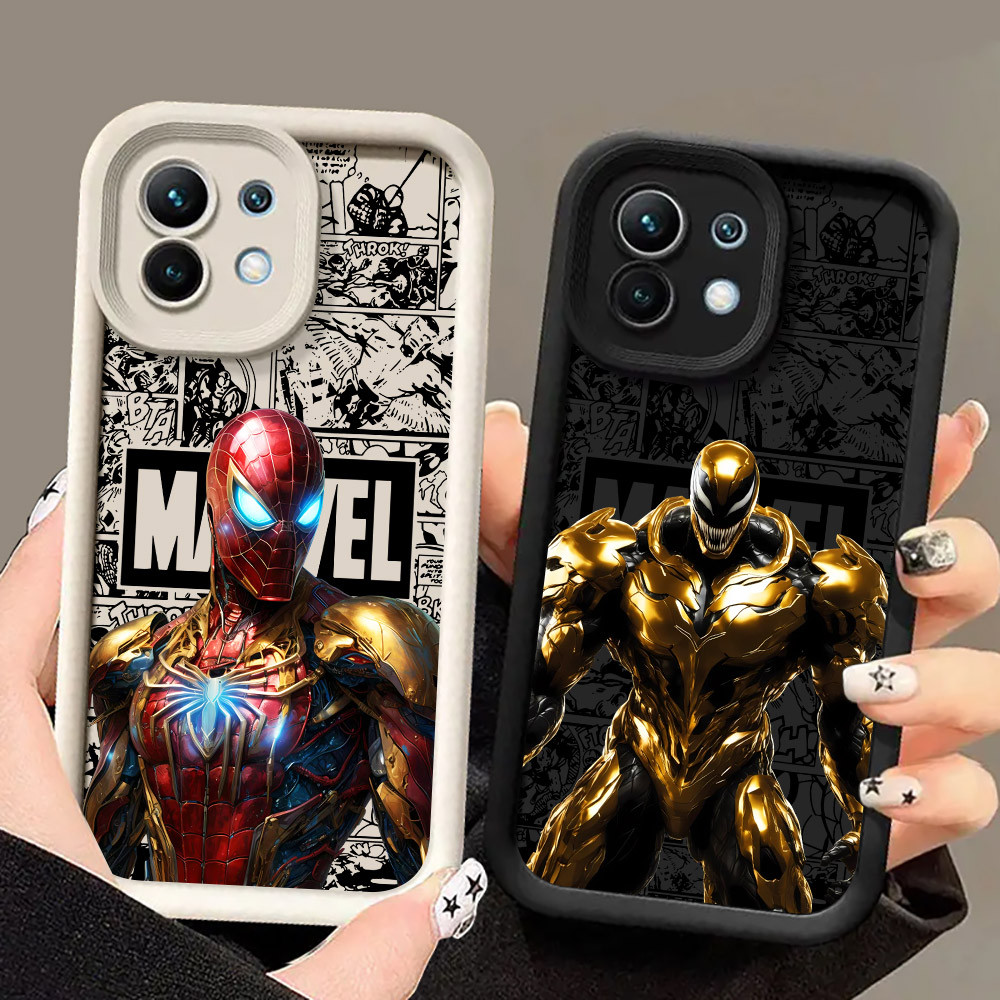 Marvel Spiderman Venom Ironman Hulkเคสโทรศัพท์สําหรับXiaomi 17 Pro 15 Utra 13T 14T 15T Pro POCO M7 M