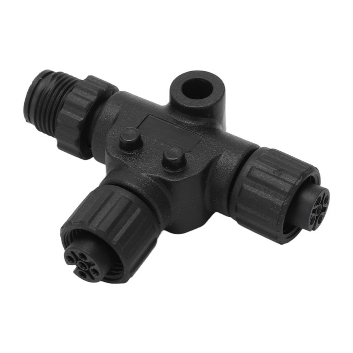 3 Port T Connector IP67 Waterproof Thread   for nmea 2000 T Connector for lowrance  Networks