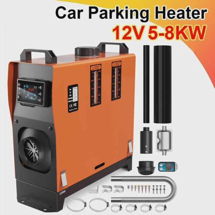 Car Diesel Heater 12V 5/8KW All in One Unit Car Heating Tool Diesel Air Heater Parking Heater LCD M