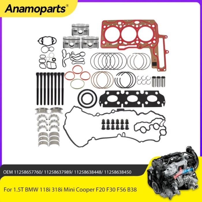 Engine Parts Engine Overhaul Rebuild Kit Fit 1.5 L GAS For  BMW 118i 318i Mini Cooper F20 F30 F56 B