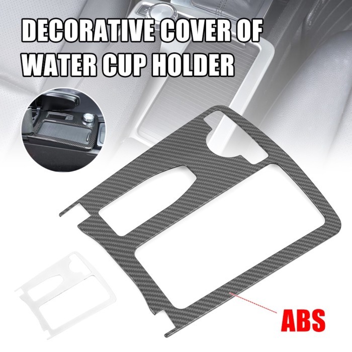 Car Styling Carbon Fiber Multimedia Handrest Panel Covers For Mercedes Benz W204 W212 C Class E Cla