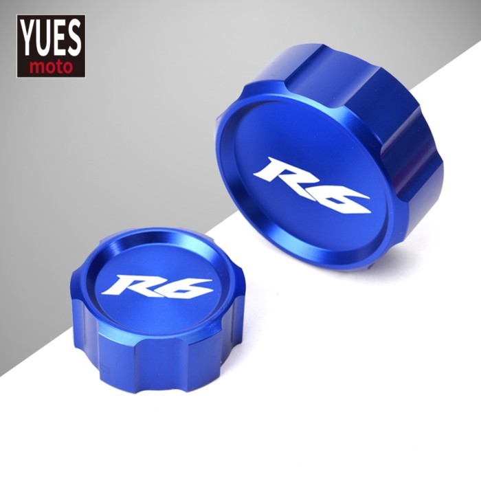 Motorcycle Accessories Front & Rear Brake Reservoir Fluid Cover For yamaha YZF R6 2009-2021 201