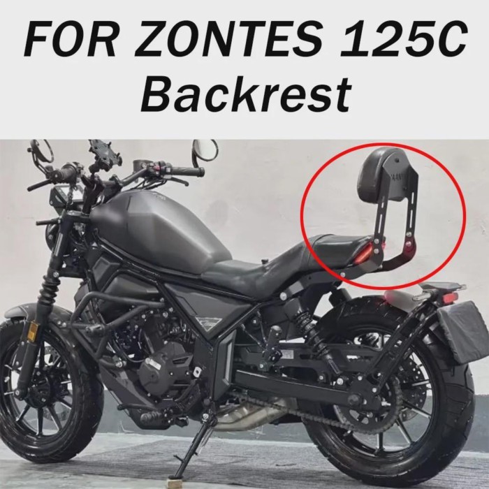 FOR ZONTES 125C C125 125 C Motorcycle Accessories Rear Seat Tailstock Backrest backrest C 125 125C