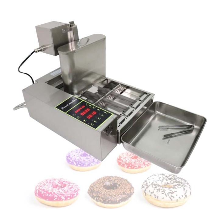 Four Row Donut Fryer Machine Circular Bread Doughnut Maker Machine Frying Pan