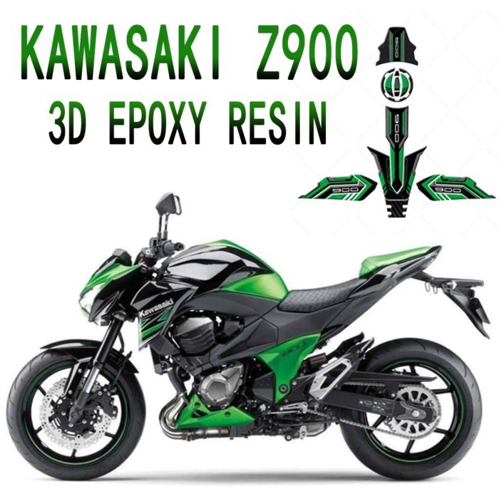 For Kawasaki Z900 z900 Motorcycle Accessories Waterproof Protective Tank Pad Stickers Kit 3D Epoxy