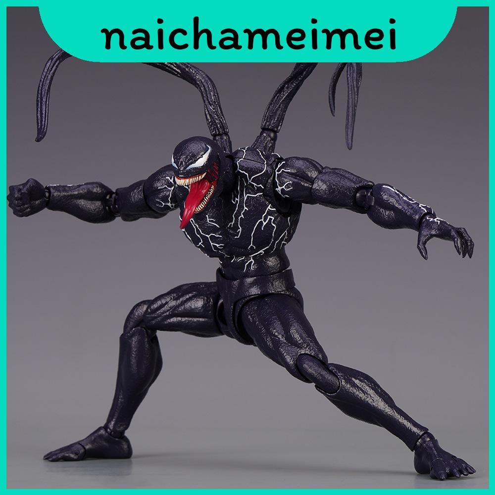 ของเล่น Venom Action Shf พร้อมคุณสมบัติของการประกอบสําหรับแฟนและนักสะสมหนังสือการ์ตูน