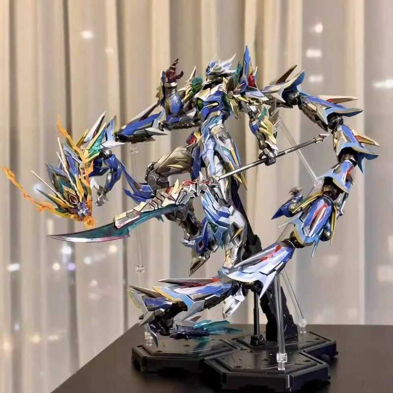 Lego Assembly Model Gundam Mecha HG Deformation Motorcycle Nuclear Lu Bu Baihu Ao Bing Cao Ren Guan 