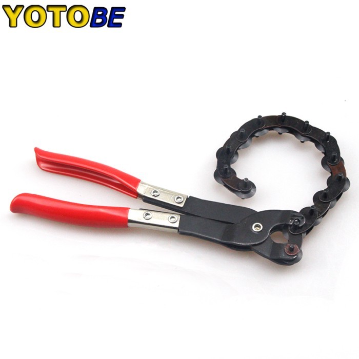 Car Exhaust Tail Pipe Hanger Remover Pliers Tube Cutter Cutting Cut Off Tool Chain 14 Blades Exhaus