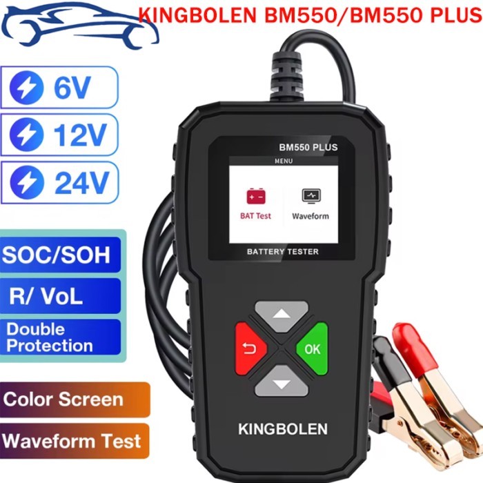 kingbolen BM550 PLUS เครื่องทดสอบแบตเตอรี่รถยนต์