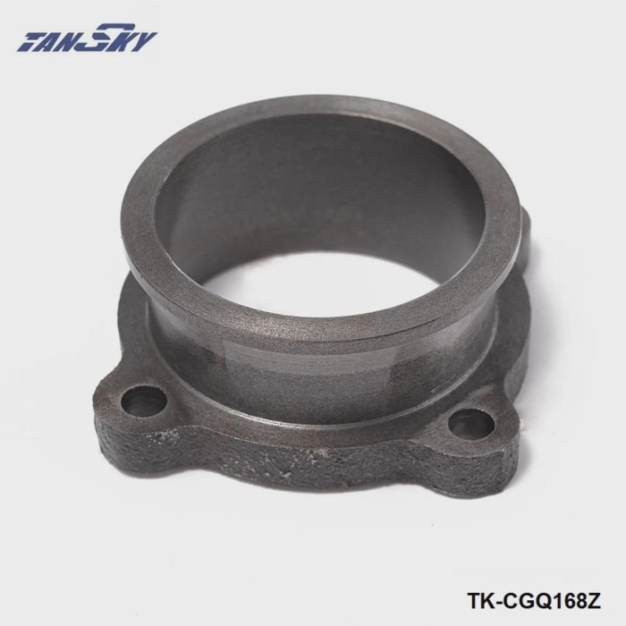 Cast Iron 2.5" 4 Bolt To 2.5" V Band Turbo Exhaust Downpipe Flange Conversion Convert Adapter TK-CG