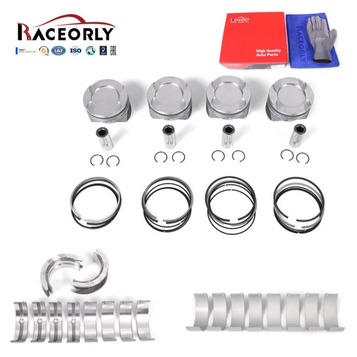 RACEORLY Oversized Piston +0.5mm & Bearing CR 10:1 For BMW 328i 528i X3 N20B20A