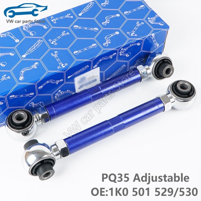 1K0501529/530 2PCS PQ35 General Adjustable Rear lower Control arm For VW Golf Jetta Passat CC Tigua