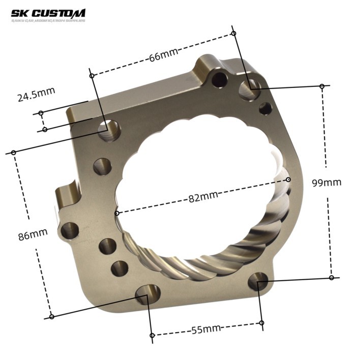 Throttle Body Spacer For Lexus LS430 UCF30 SC430 UZZ40 GS430JZS160 3UZ Engine Al Alloy Throttle Vor