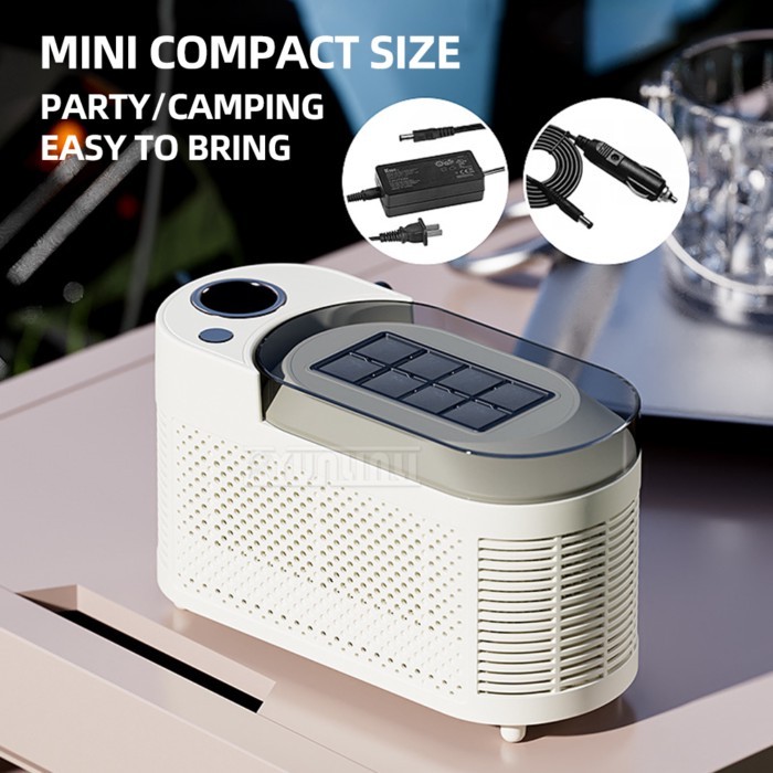 Desktop Ice Maker Automatic Mini 8 Solid Ice Maker Portable Car-mounted Cube Ice Box