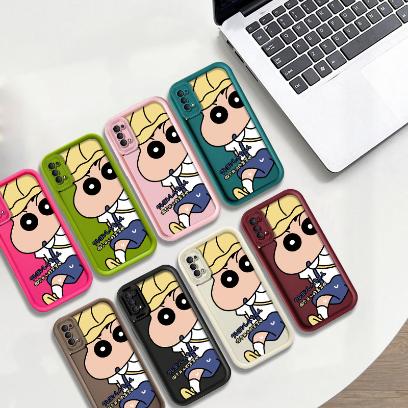 น่ารัก Go To School Crayon Shinchan เคสโทรศัพท์สําหรับ OPPO Reno 4 4F / Reno 5F / Reno 8Z / Reno 8T 