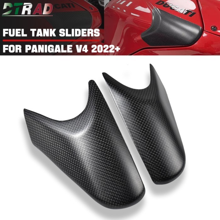 2022-2024 For DUCATI Panigale V4 V4S V4R Carbon Fiber Fuel Tank Slider Motorcycle Airbox Gas Tank P