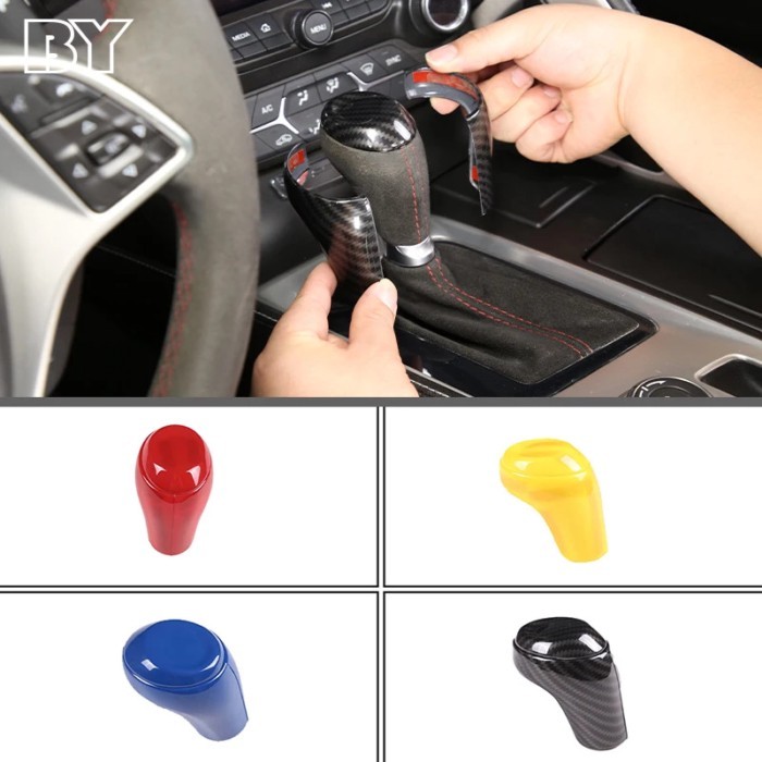 For Chevrolet Corvette C7 2014-19 ABS Interior Gear Stick Automatic Transmission Gear Shift knob Co