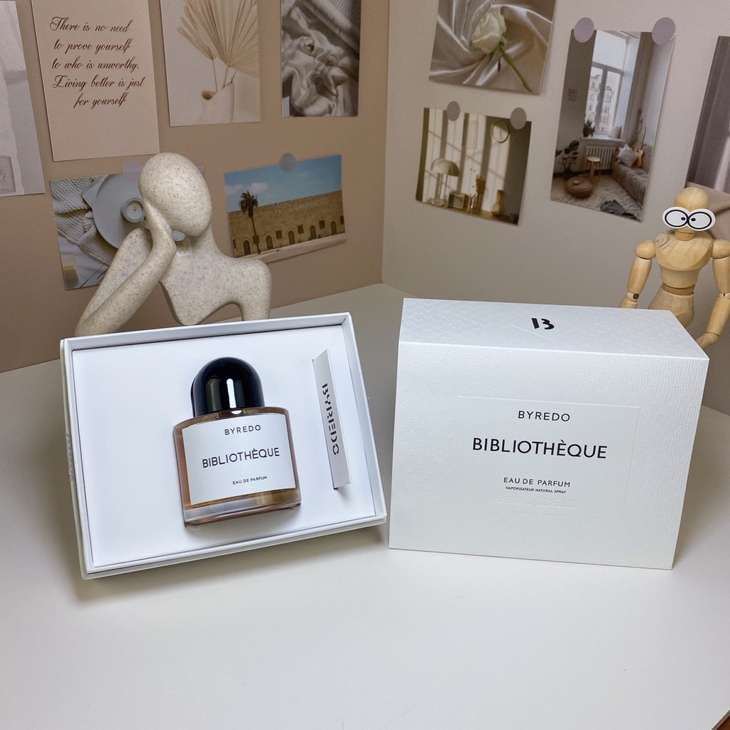 ใหม่ ยิงจริง❤ 50 Bibliotheque Bibliotheque, 2017 ยี่ห้อ Byredo Atture ดอกไม้ Woody กลิ่นหอม Plum Pea