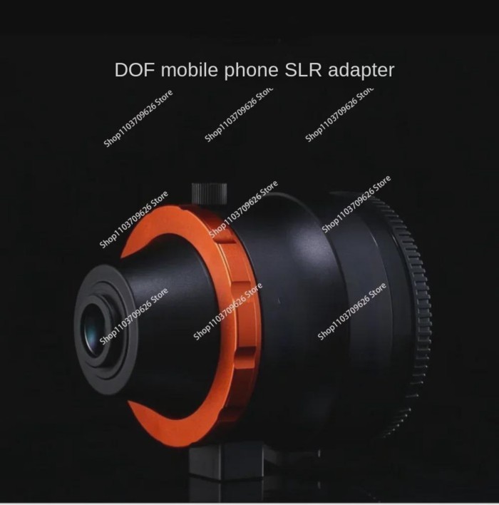 Smartphone SLR/DSLR and movie lens E-seat full-frame camera with DOF adapter