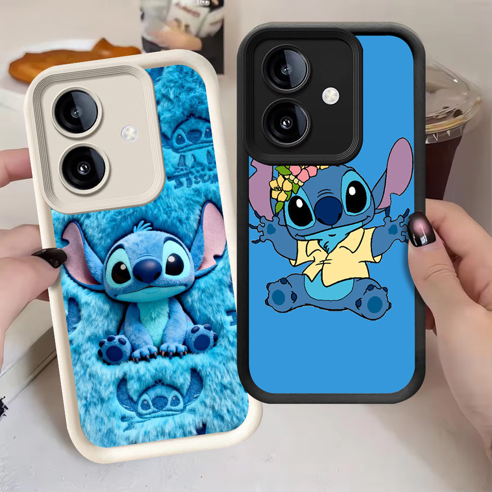 G-69 Stitch Casing สําหรับ OPPO A3X A3 A5X A5 Pro A5i 5G สีดําและสีขาว