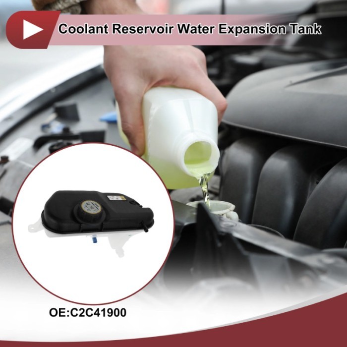 UXCELL Engine Coolant Reservoir Water Expansion Tank for Jaguar XJ8 XJR 2004-2009 Super V8 4.2L Coo