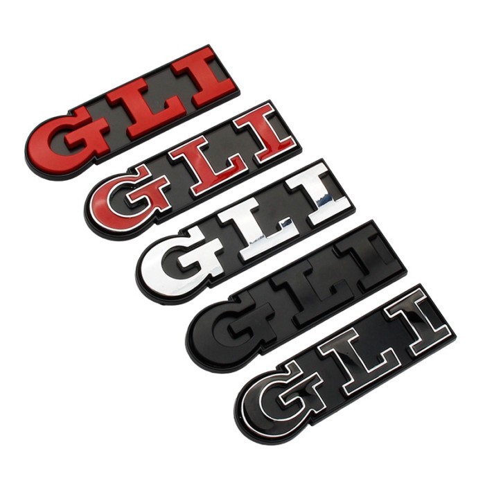 5X 3D Metal GLI Front Grille Emblem For Volkswagen VW POLO Golf 4 5 6 7 MK4 MK5 MK6 MK7 GLI Car Tru