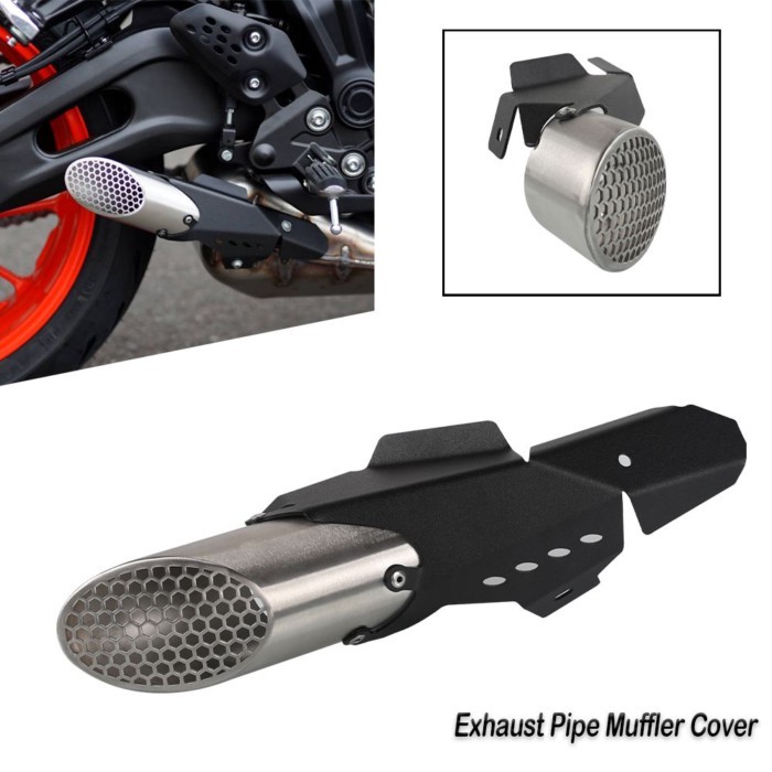 MT07 FZ07 Motorcycle Accessories Exhaust Pipe Muffler Cover For YAMAHA MT-07 MT 07 FZ-07 FZ 07 2013