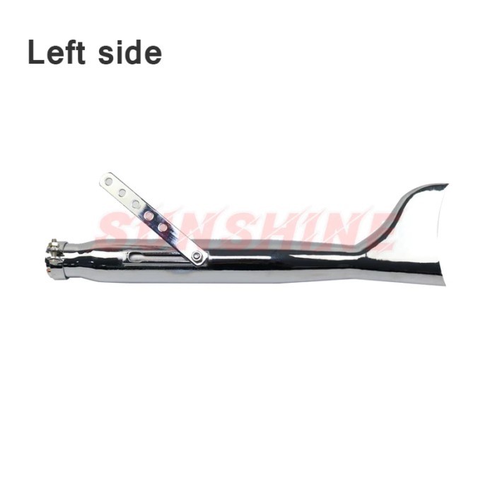 Retro Racer Exhaust Motorcross Left And Right Motorcycle Pipe Fishtail Stainless Steel ATV Pitbike