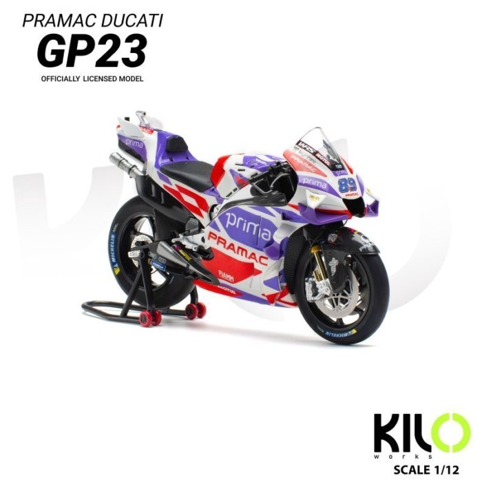 KILOworks 1: 12 MOTOGP PRAMAC Ducati Motorcycle Alloy Model 5 #89#GP23