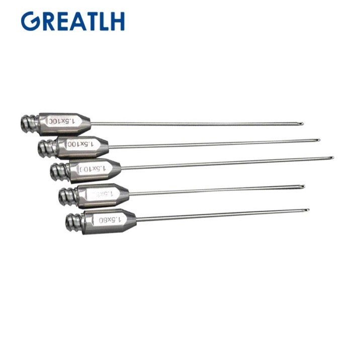 Micro Liposuction Cannula Needle for Transplantation Autoclavable Stainless Steel Beauty Cannula 5p
