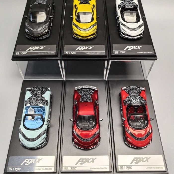 DCM & TPC1: 64 Standard Red Ferrari SF90XX Ferrari F9XX โมเดลรถอัลลอย